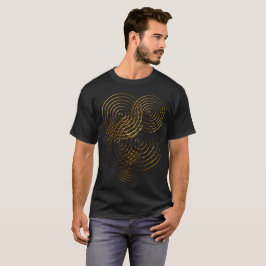 Camiseta Símbolo Céltico Espiral - metálico dourado