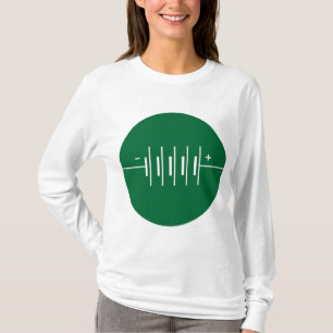 Camiseta Símbolo circundado das baterias