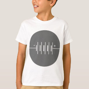 Camiseta Símbolo circundado das baterias