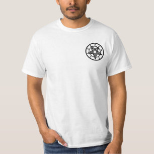 Camiseta símbolo clássico do pentagrama