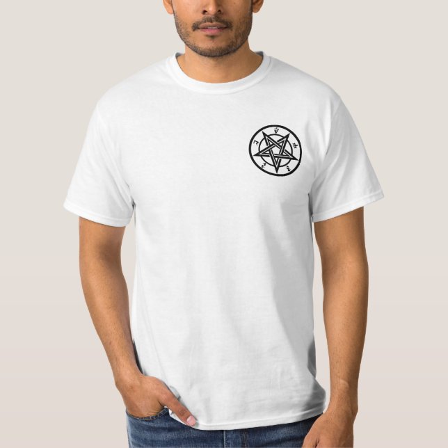 Camiseta Símbolo clássico do pentagrama (Frente)