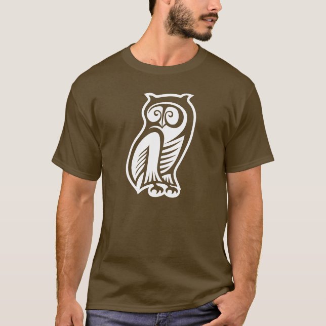Camiseta Símbolo Coruja Branco (Frente)