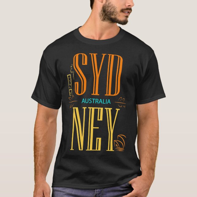 Camiseta Símbolo da Cidade de Sydney Austrália (Frente)