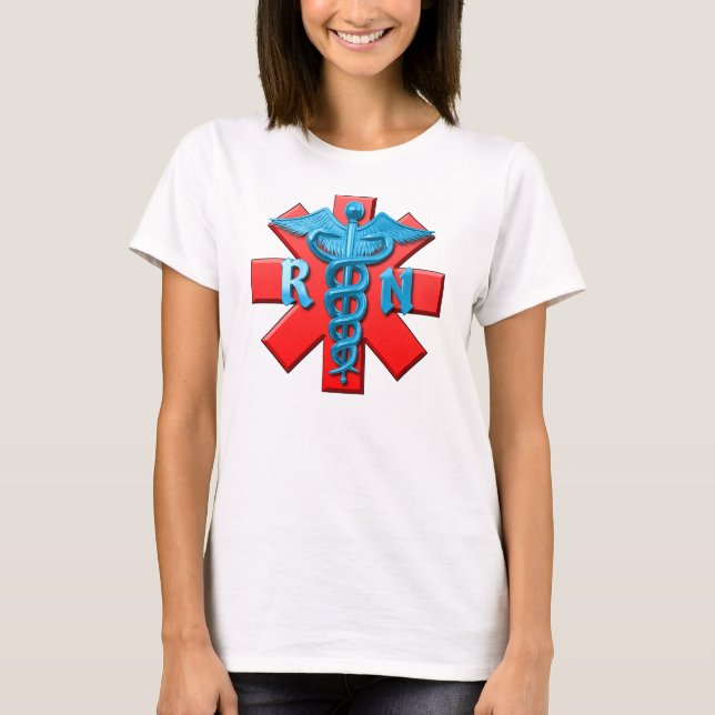 Camiseta Símbolo da enfermeira diplomada (Frente)
