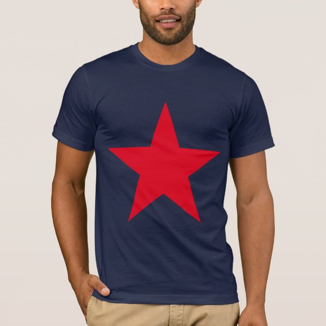 Camiseta Símbolo da Estrela Vermelha do Exército Militar Pa (Frente)