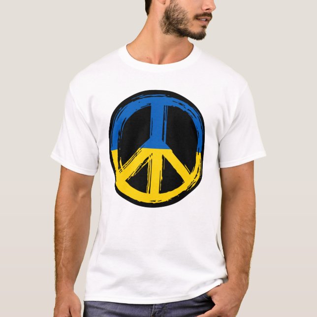 Camiseta Símbolo da Paz da Ucrânia (Frente)