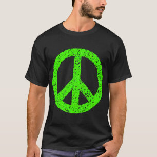 Camiseta Símbolo da Paz Rabiscado - Chartreuse
