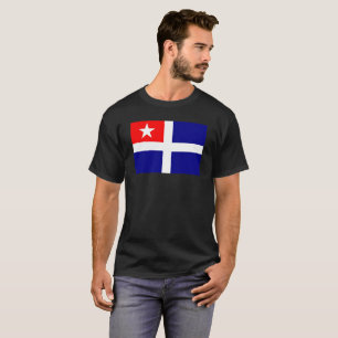 Camiseta símbolo da piscina da bandeira da região de cret