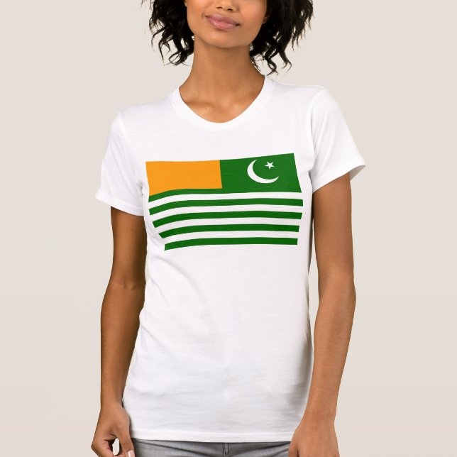Camiseta símbolo da região da província da bandeira de país (Frente)