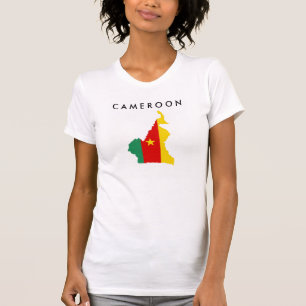 Camiseta símbolo da silhueta da forma do mapa da bandeira