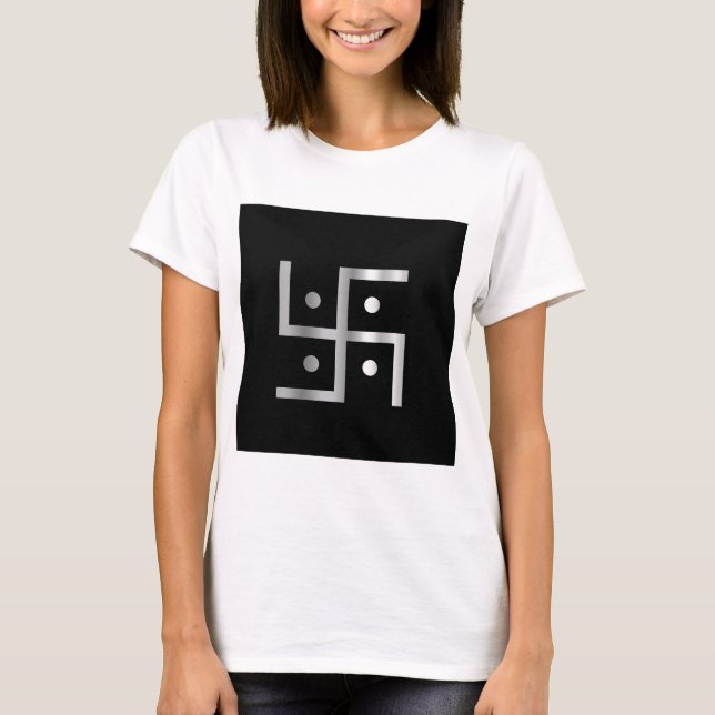 Camiseta Símbolo da suástica da hinduísmo (Frente)