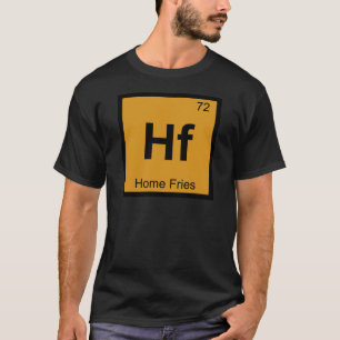 Camiseta Símbolo da Tabela Periódica Química de Hf - Batata