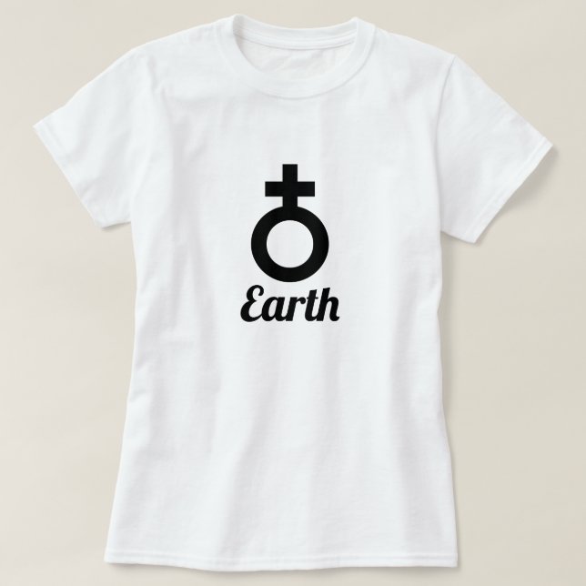 Camiseta Símbolo da Terra (Frente do Design)