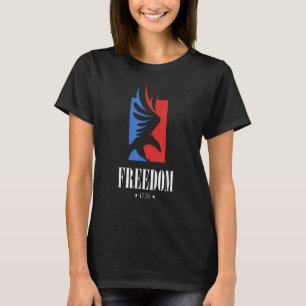 Camiseta Símbolo de Águia Liberdade 1776 Orgulho Patriota A