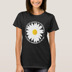 Camiseta Símbolo De Amor Pela Paz E Flor Selvagem Pertencem