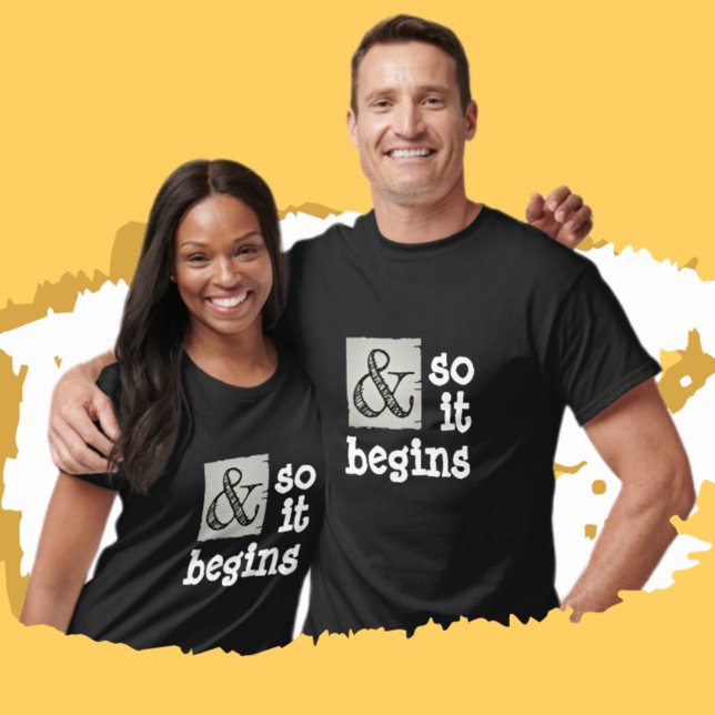 Camiseta Símbolo de Ampersand Divertido E Começa Humoricame (Criador carregado)