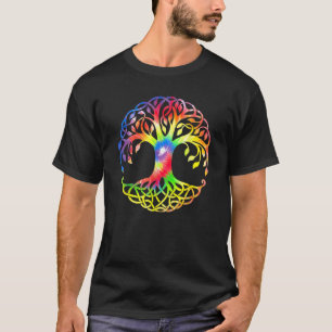 Camiseta Símbolo de Árvore de Vida Cor 1