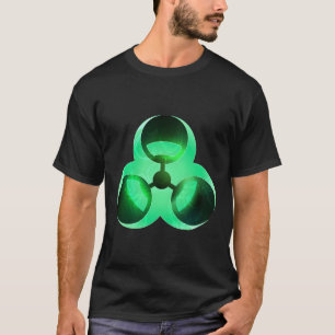 Camiseta Símbolo de Aviso de Risco Biológico legal Resíduos