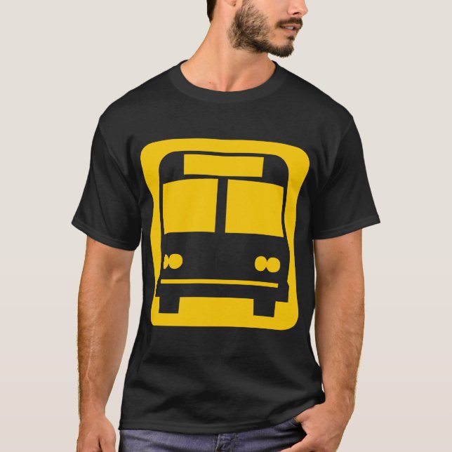 Camiseta Símbolo de barramento - âmbar (Frente)