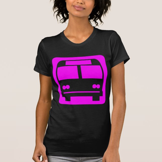 Camiseta Símbolo de barramento - Magenta (Frente)