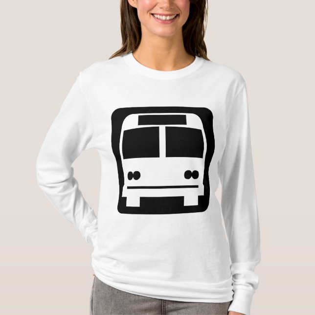 Camiseta Símbolo de barramento - Preto (Frente)