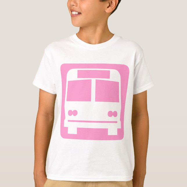 Camiseta Símbolo de barramento - Rosa (Frente)