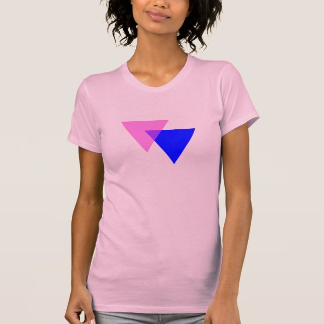 Camiseta Símbolo de bissexualidade T-Shirt (Frente)