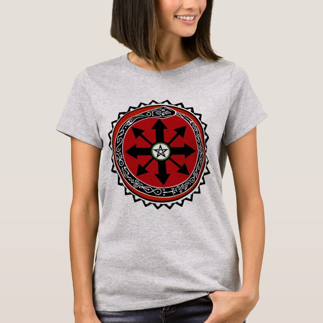 Camiseta Símbolo de Bruxaria para o Caos (Frente)