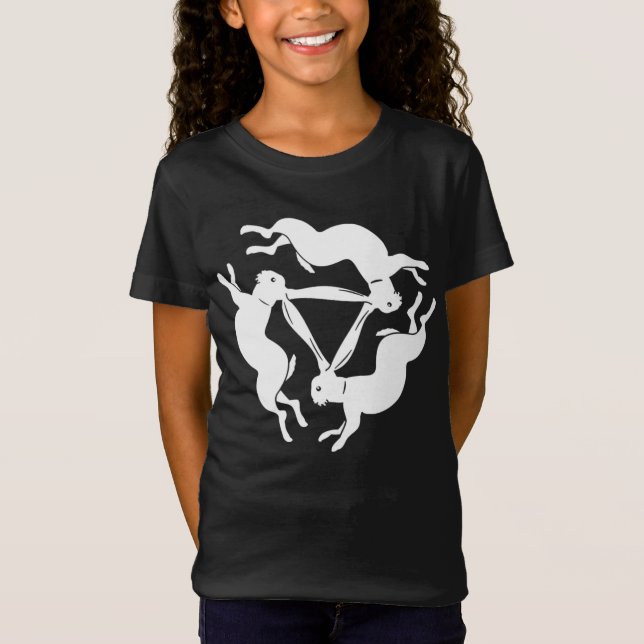Camiseta Símbolo de Bunnies da Páscoa (Frente)