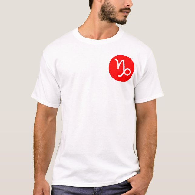 Camiseta Símbolo de Capricórnio - Bolso (Frente)