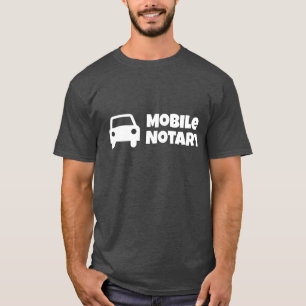 Camiseta Símbolo de Carro Público Notário Móvel