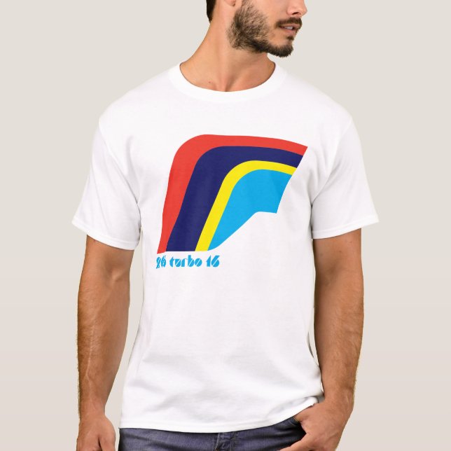 Camiseta Símbolo de Carro Turbo 205 Turbo Rally (Frente)