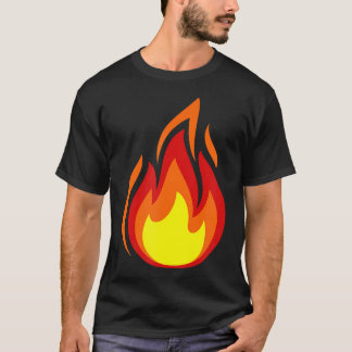 Camiseta Símbolo de Chama de Fogo