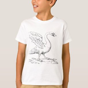 Camiseta Símbolo de Cisne de Amor e Fidelidade Arte Refinad