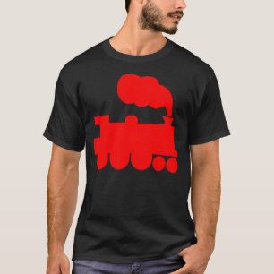 Camiseta Símbolo de Comboio a Vapor - Vermelho