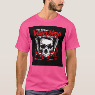 Camiseta Símbolo de Compro de Barber Crânio
