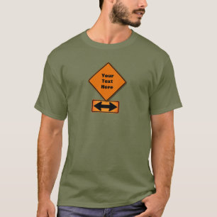 Camiseta Símbolo de Construção Personalizável + Setas T