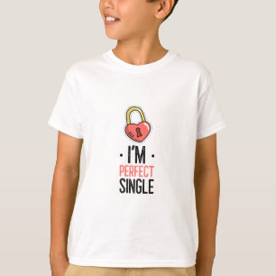 Camiseta Símbolo de Coração Fofo Coração Travado Romance