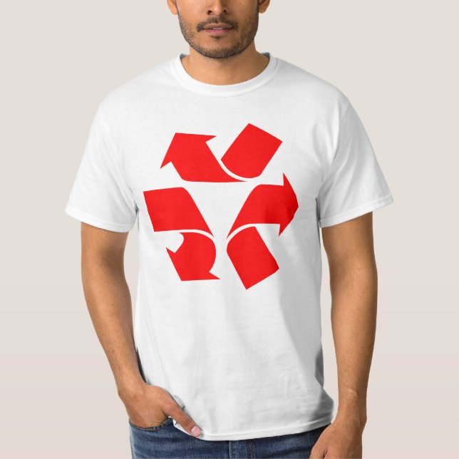 Camiseta Símbolo de desreciclagem (Frente)