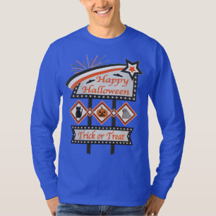 Camiseta Símbolo de Dia das Bruxas da Vintagem Retroativa -