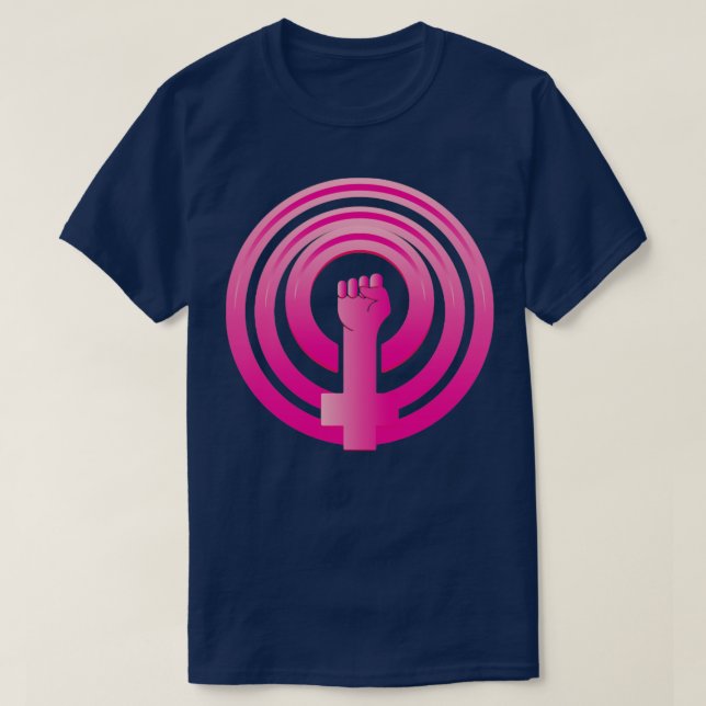 Camiseta Símbolo de Direitos das Mulheres (Frente do Design)