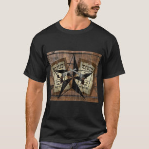 Camiseta Símbolo de dois pistolas ocidentais russo do Texas