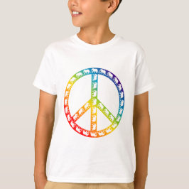 Camiseta Símbolo de elefantes e paz