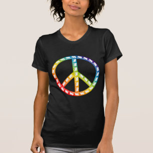 Camiseta Símbolo de elefantes e paz
