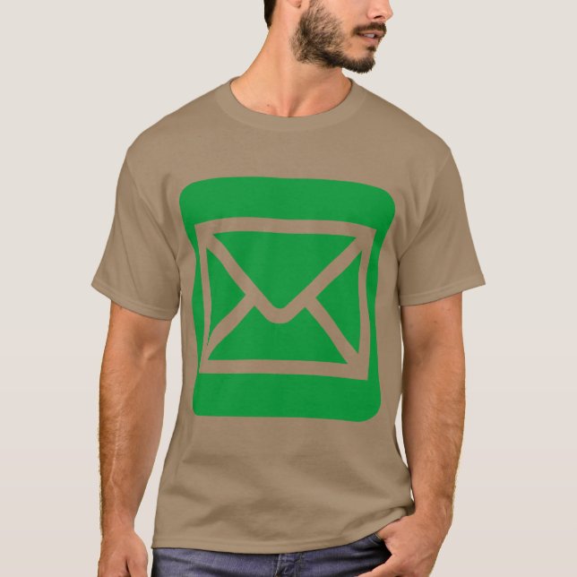 Camiseta Símbolo de Envelope - Verde Grass (Frente)