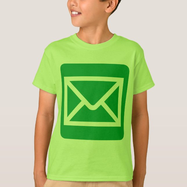 Camiseta Símbolo de Envelope - Verde Grass (Frente)
