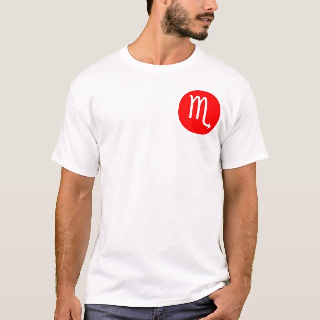 Camiseta Símbolo de Escorpião - Pocket (Frente)