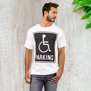 Camiseta Símbolo de estacionamento em cadeira de rodas