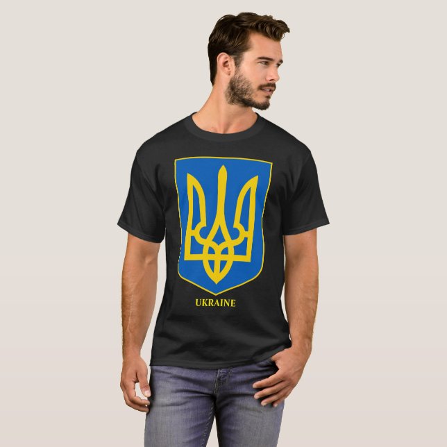 Camiseta Símbolo de Estado Princês Volodymyr, Ucrânia Excel (Frente Completa)