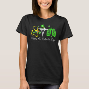 Camiseta Símbolo de Estetoscópio Pulmões Vida de Enfermeira